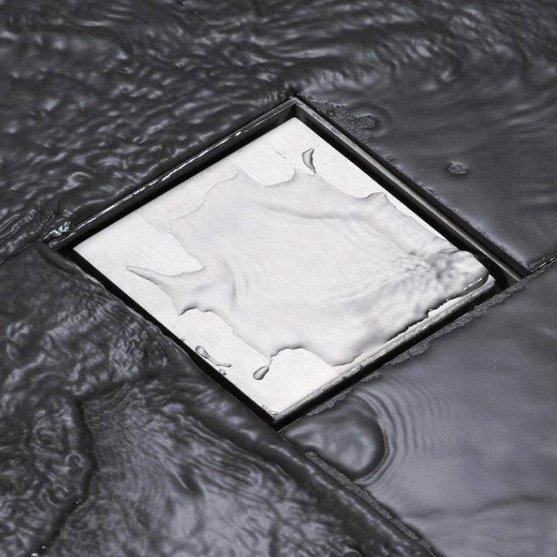 ONOJ 304 stainless steel concealed square floor drain for odor and blockage prevention, shower room floor drain 10x10