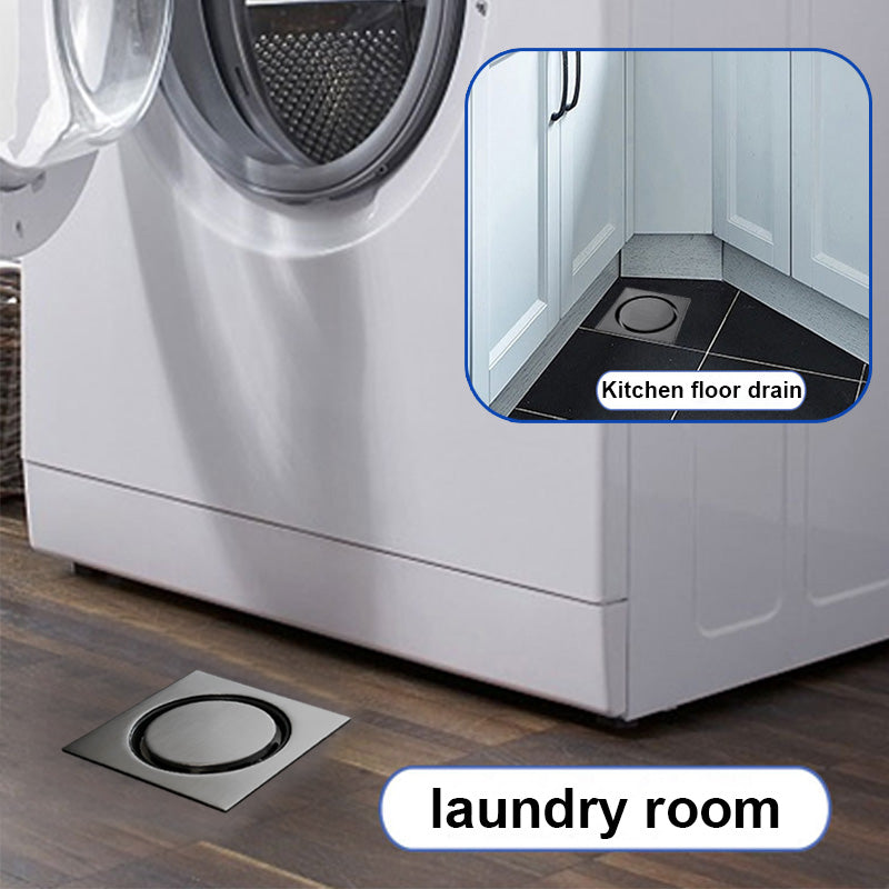 ONOJ 304 Stainless Steel Dark Gray Anti-Clog Shower Drain, Fast Draining & Odor Prevention, for Bathroom and Balcony