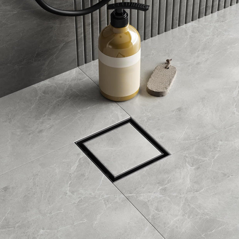 ONOJ 304 stainless steel concealed square floor drain for odor and blockage prevention, shower room floor drain 10x10
