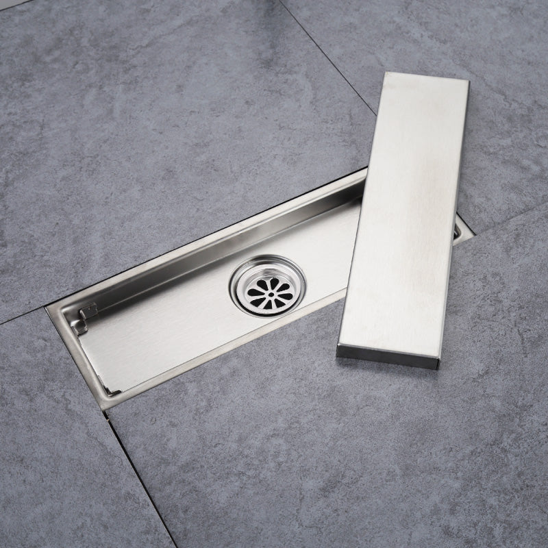 ONOJ 304 Stainless Steel Invisible Floor Drain 20-60cm Bathrooms Anti-Clog Quick Drain