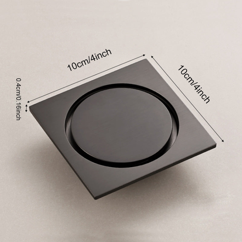 ONOJ 304 Stainless Steel Dark Gray Anti-Clog Shower Drain, Fast Draining & Odor Prevention, for Bathroom and Balcony