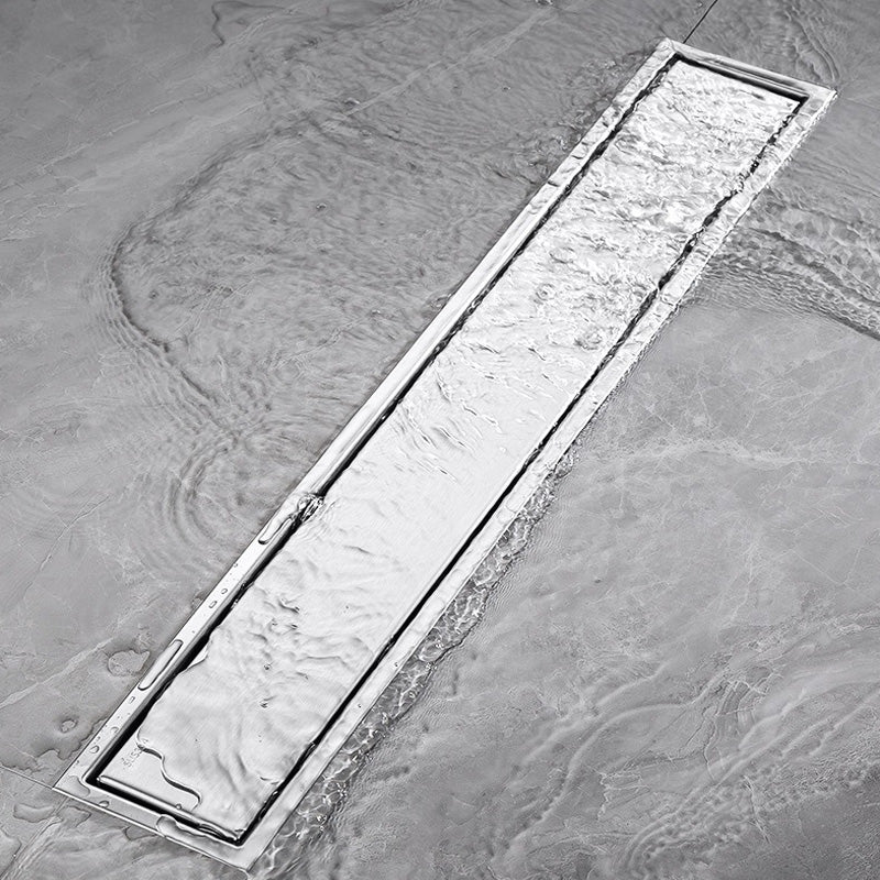 ONOJ 304 Stainless Steel Invisible Floor Drain 20-60cm Bathrooms Anti-Clog Quick Drain