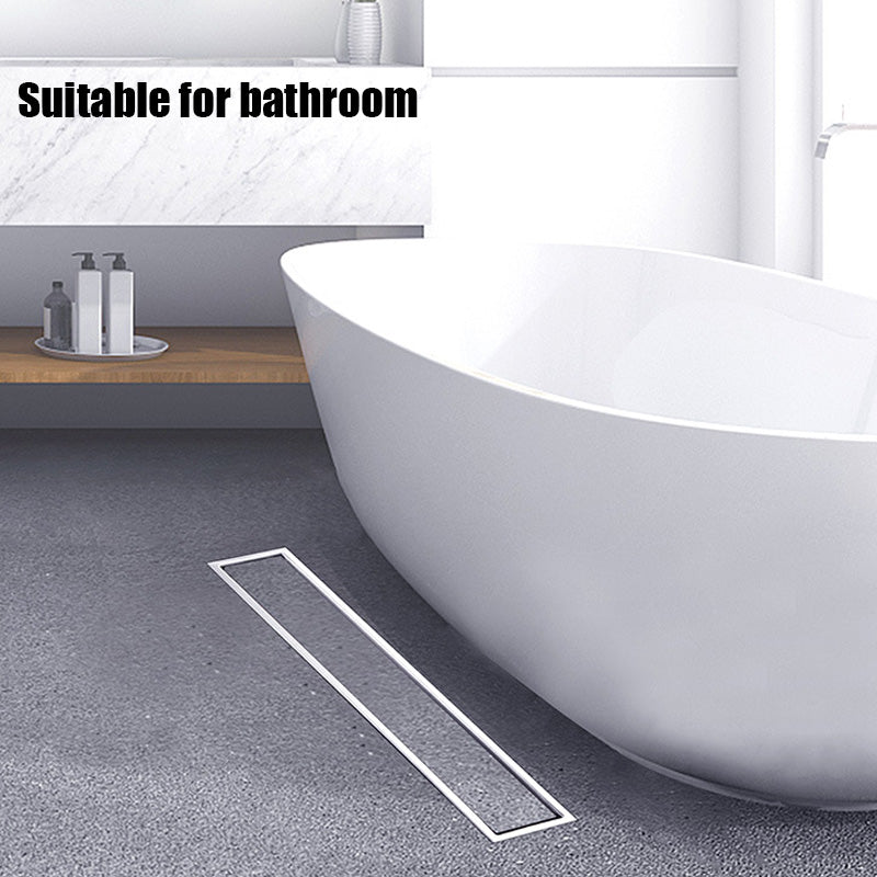 ONOJ 304 Stainless Steel Invisible Floor Drain 20-60cm Bathrooms Anti-Clog Quick Drain