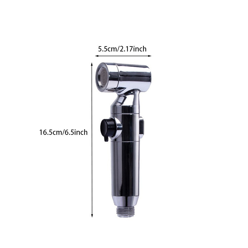 ONOJ Silver household hand-held bidet spray can filter one button water stop bathroom toilet spray shower nozzle