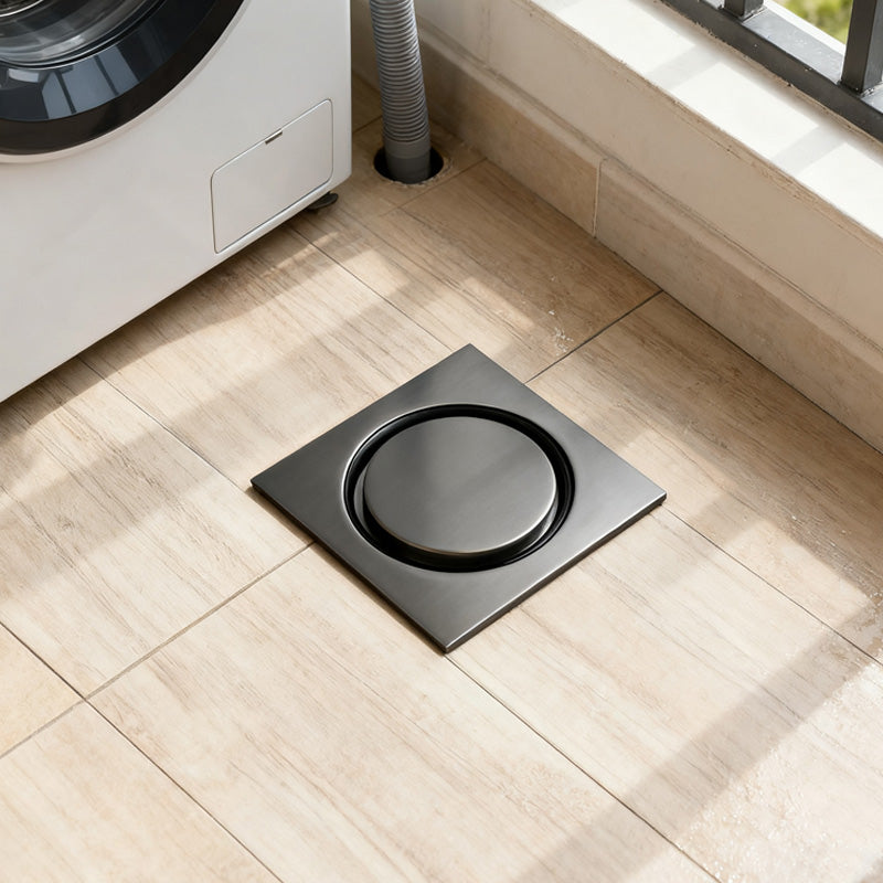 ONOJ 304 Stainless Steel Dark Gray Anti-Clog Shower Drain, Fast Draining & Odor Prevention, for Bathroom and Balcony